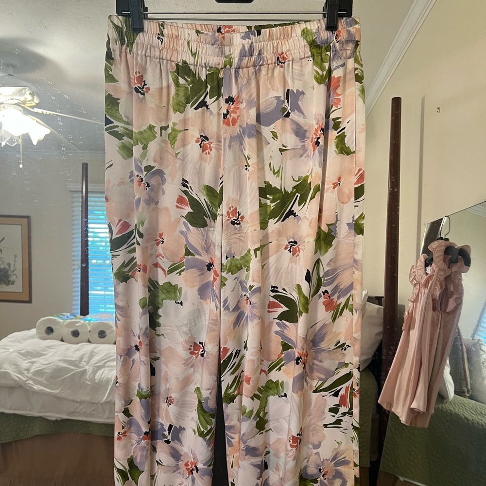 Christy Lynn silk pants. Worn once. Sz LG. Zero imperfections. Gorgeous pants.